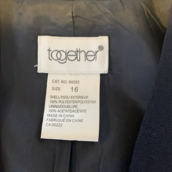 Blazer, Navy Blue, Size 16 - Picture 6 of 9